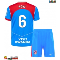 Camisa de Futebol Atletico Madrid Koke #6 Equipamento Alternativo Infantil 2025-26 Manga Curta (+ Calças curtas)